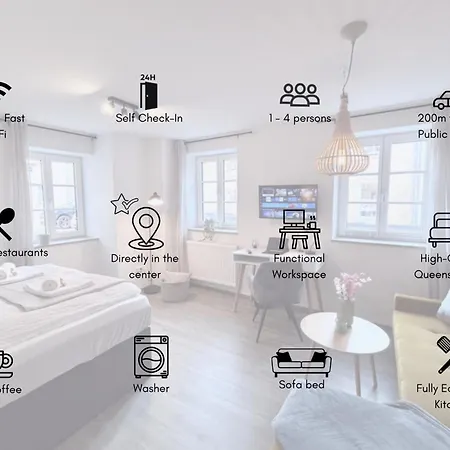 Goltan - Zentral - Kueche - Wifi Apartment Abensberg