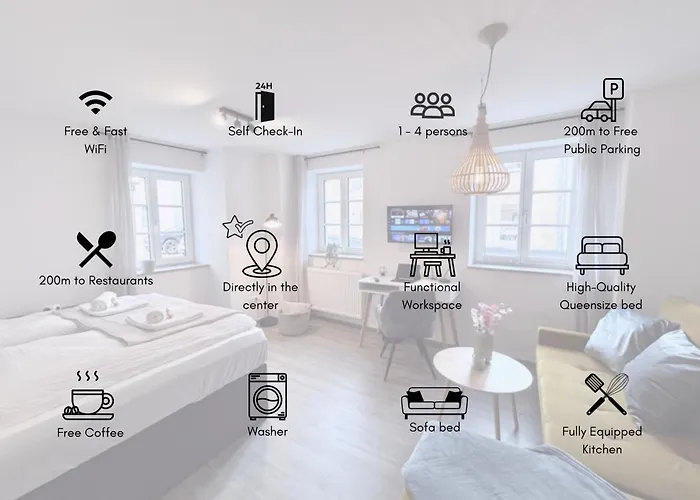 Goltan - Zentral - Kueche - Wifi Apartmán Abensberg