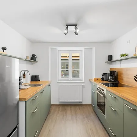 Goltan - Zentral - Kueche - Wifi Apartman Abensberg